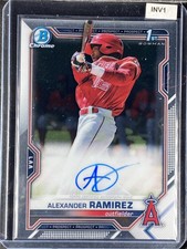 Ramirez, Alexander - 2021 Bowman Chrome - 1st Bowman - Autograph