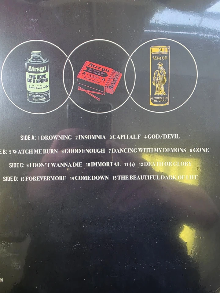 Atreyu The Beautiful Dark Of Life LP Album limited Clear Glow Vinyl Record 2023 - Image 4 of 4