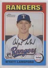 2024 Topps Heritage High Number Color Swap Variation SP Wyatt Langford #581 1d0h