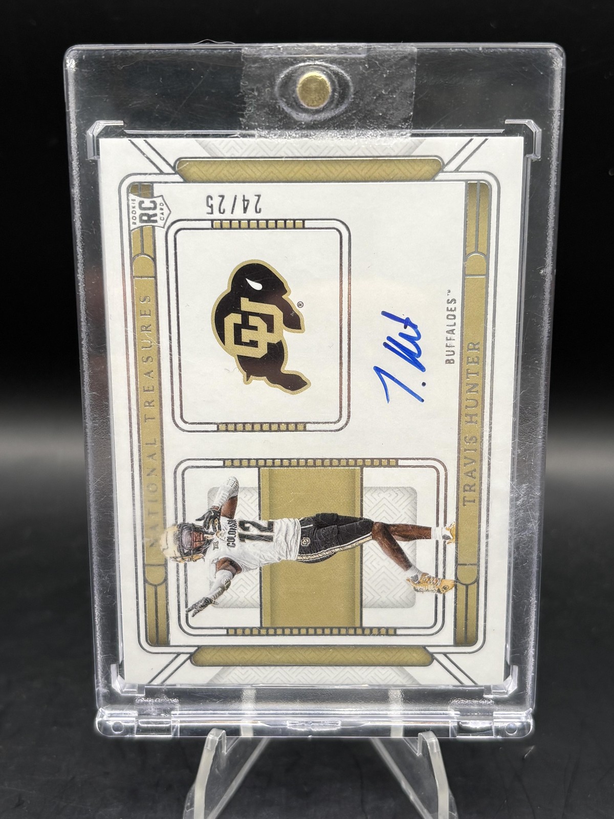 2025 Panini National Treasures Coll. Travis Hunter Logo Signatures #/25