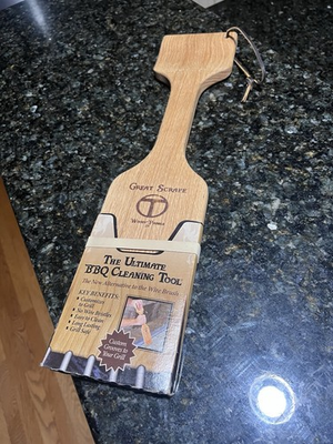#ad #ad The Great Scrape Woody Paddle Ultimate BBQ Wooden Grill Cleaning Tool NEW $17.99