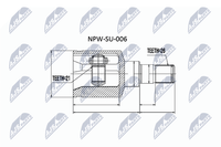 NTY NPW-SU-006 Gelenksatz, Antriebswelle FüR Suzuki