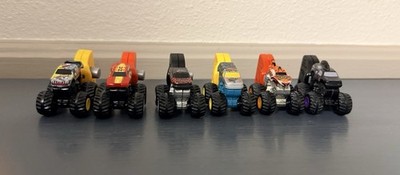 Monster Jam Mighty Minis Micro Monster Trucks w/ Key Launchers 1:87 Lot of 6