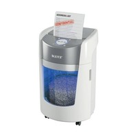 Leitz IQ OptiMax Small Office 350 Micro Cut Paper Shredder Security P5 22L White