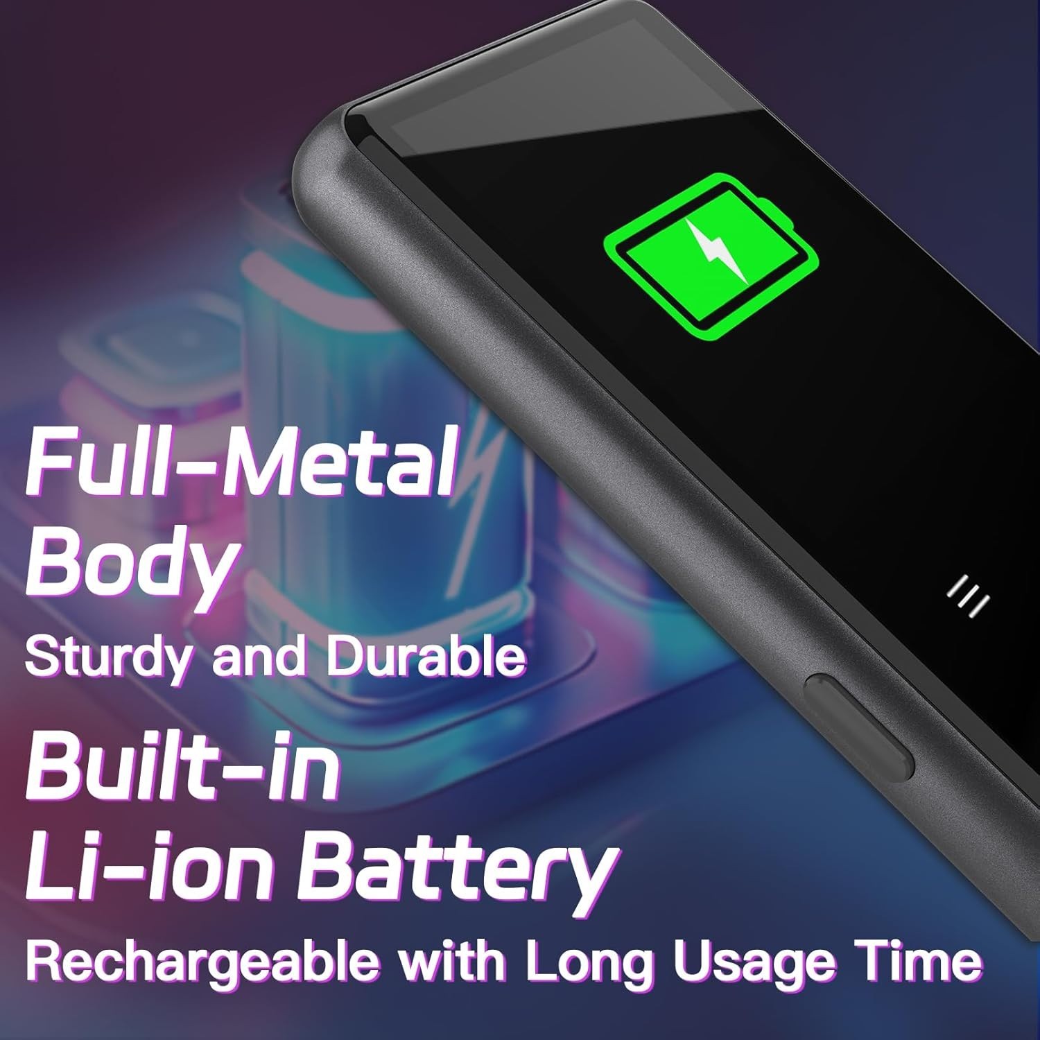 128GB MP3 Player with Bluetooth, Portable Music Player with Built-in Speaker,...