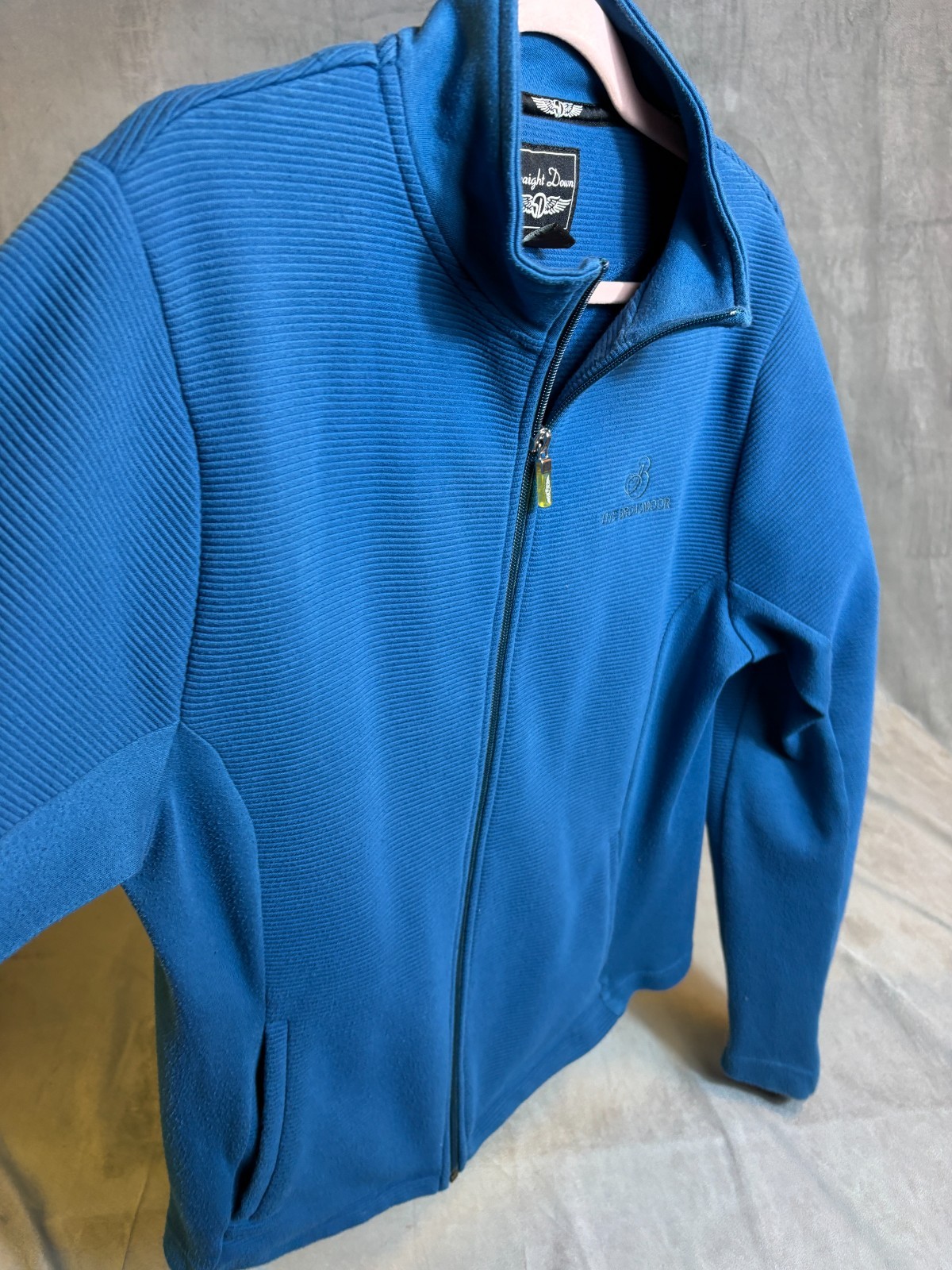 Straight Down Broadmoor Blue Pullover Womens 1/4 … - image 8