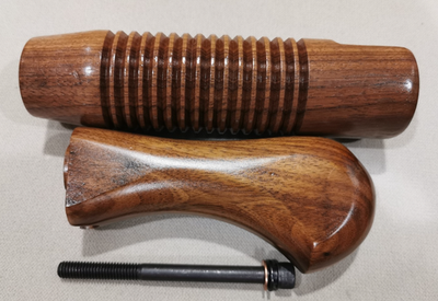 20 GAUGE MOSSBERG 590 SHOCKWAVE FOREND & STOCK GRIPS WALNUT WOOD