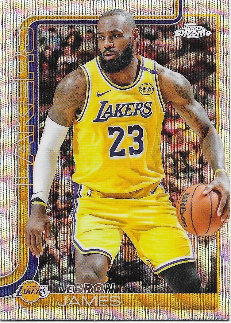2025-26 Topps Chrome LeBron James Wave Refractor #127