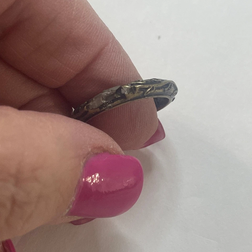 Anillo Lucky Brand talla 7 tono oro bruñido firmado bisutería bohemia boho Foto 4 de 4