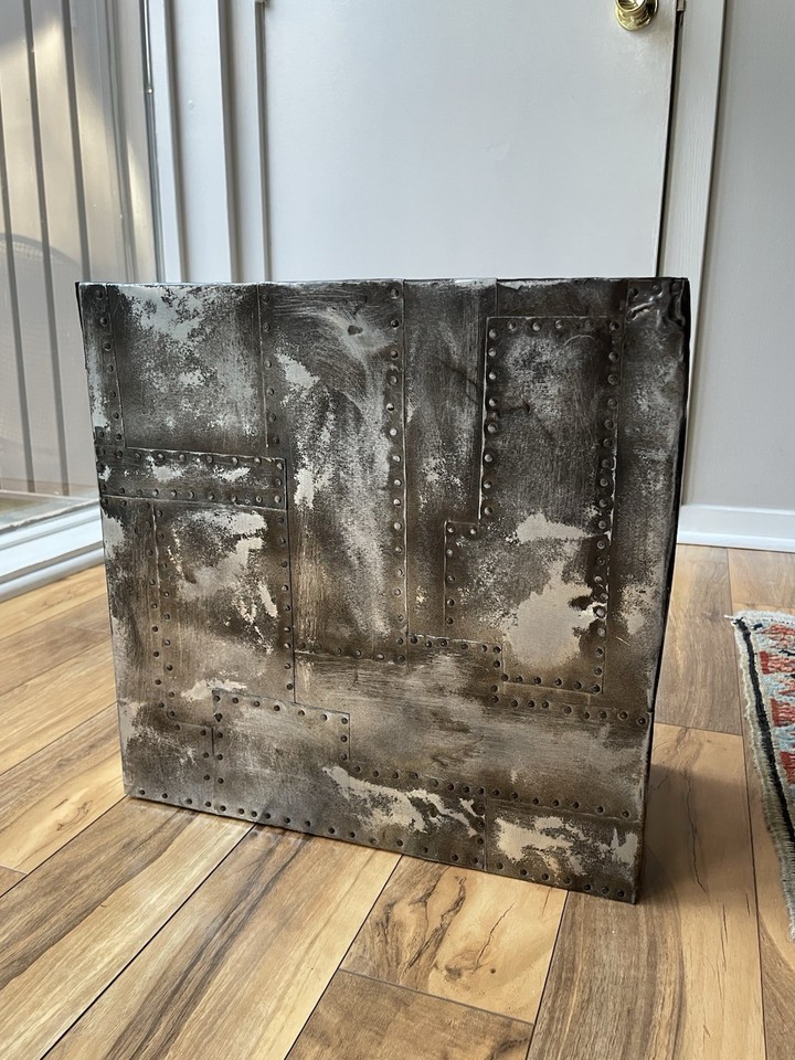 A Paul Evans-style brutalist pedestal from the New Hope, PA arts scene — raw, monumental, and deeply collectible in the Nakashima/Bertoia tradition.