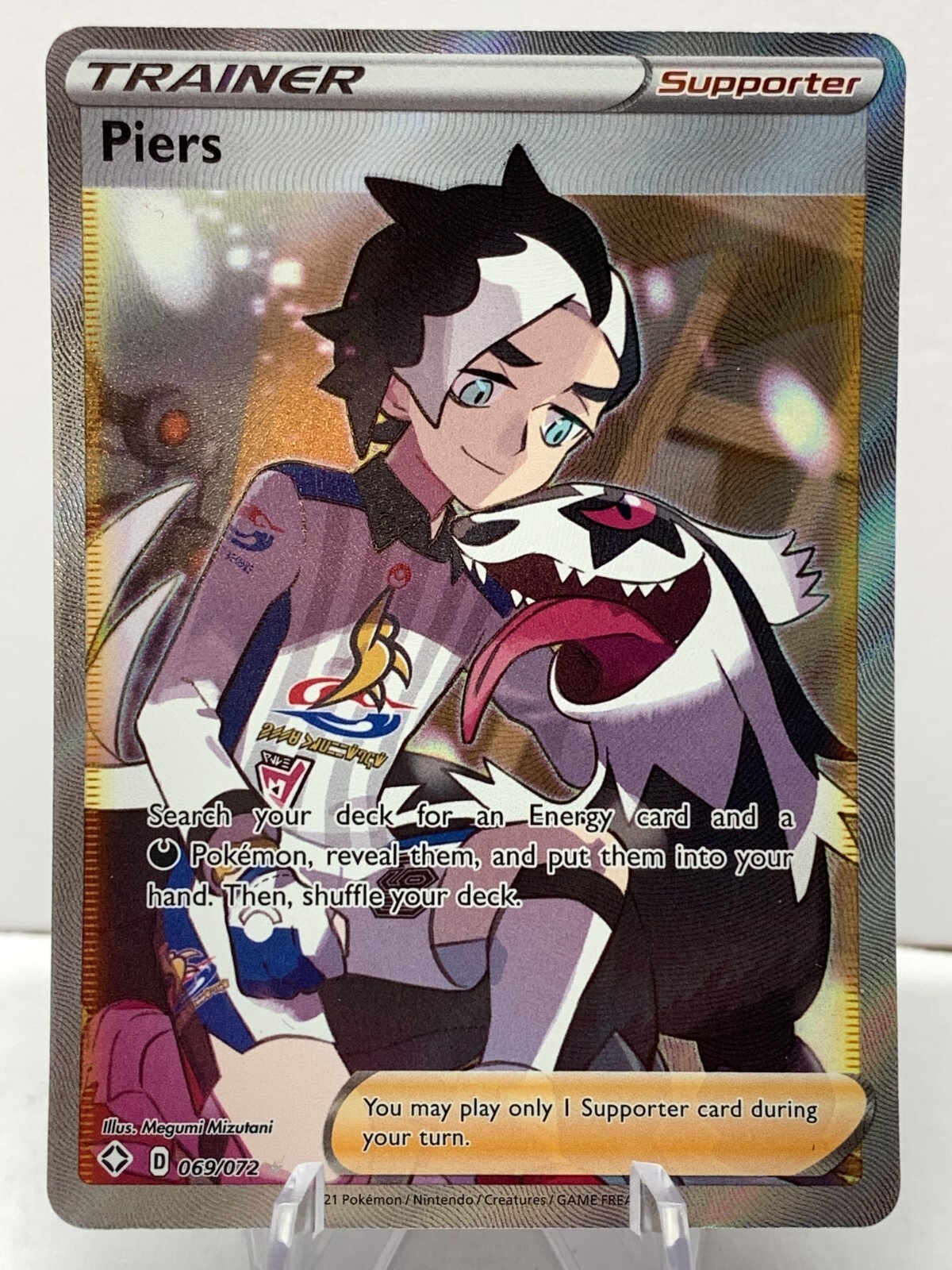 Pokemon Piers 069/072 Shining Fates FULL ART TRAINER eBay