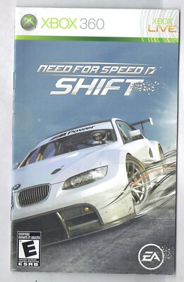 Need For Speed Shift Microsoft XBOX 360 MANUAL Only