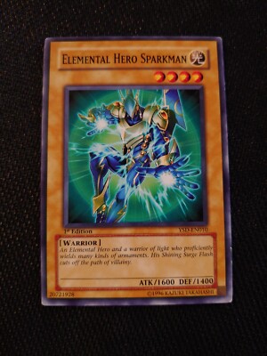 yugioh elemental hero deck 2006 Yu-Gi-Oh! TCG Sparkman Starter YSD-EN010 1st Edition C… a beginners guide rulebook and game mat YuGiOh 2006 Starter Deck Single