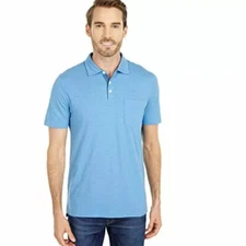 The Normal Brand Vintage Slub Pocket Polo - Blue - Multiple Sizes