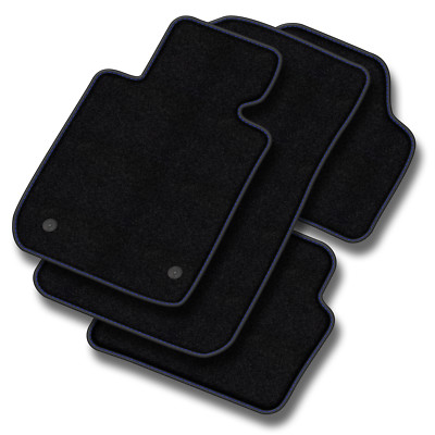 RE01-1 Satz Autoteppiche Velour Premium Matt Blau für Renault Modus 2004-2012 2
