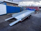 4.5m x 2m 14.8ft x 6.6ft Car Transporter Trailer GRAVITY TILT 2700kg DROP SIDE