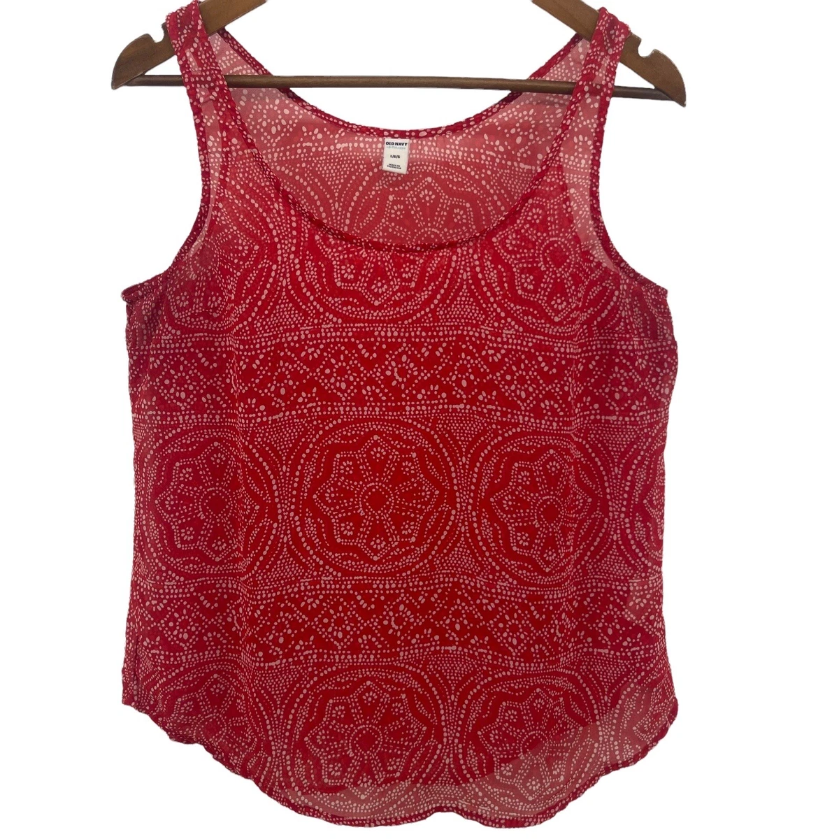 Old navy red tank best sale top