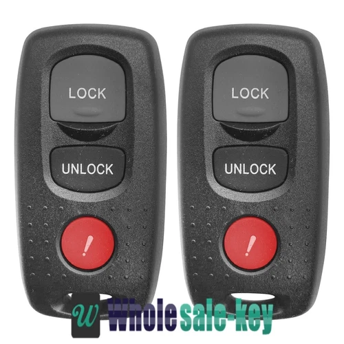 2 Replacement For Mazda 3 2007 2008 2009 Keyless Entry Remote Key Fob 3 Button