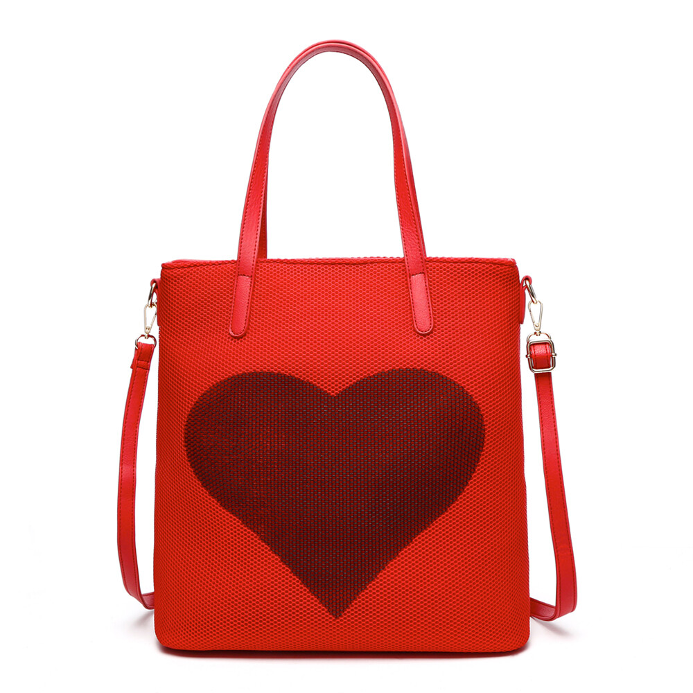Big Heart Fashion Handbag Tote Bag! Great Deal!