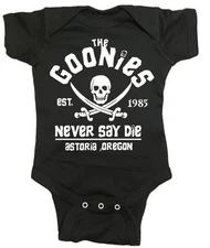 The Goonies One Piece "Goonies Never Say Die" Bodysuit