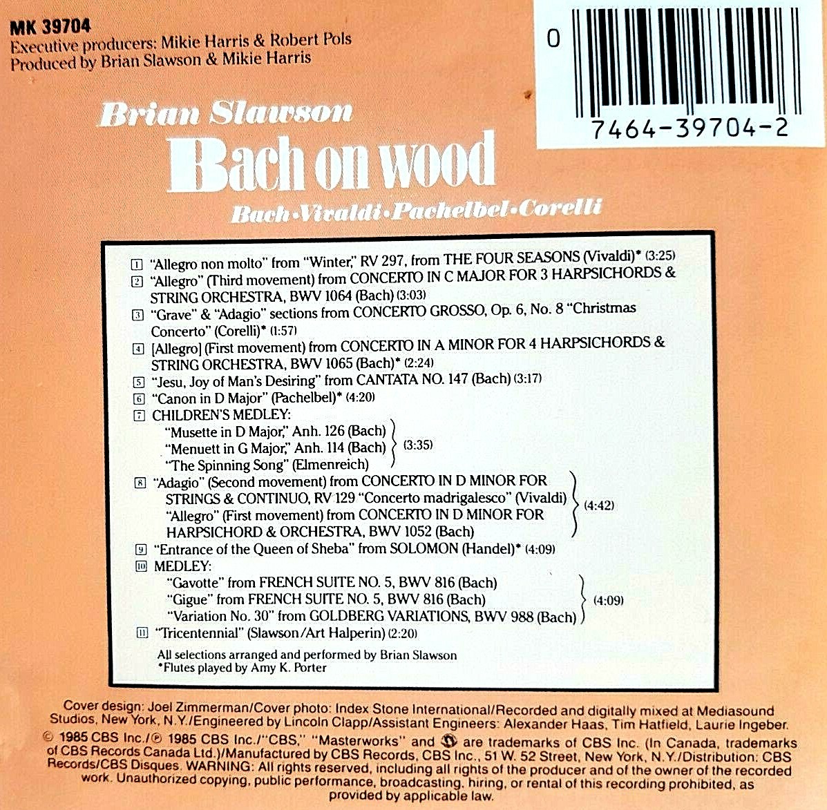 Bach On Wood