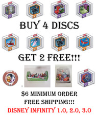 Disney Infinity 1.0 2.0 3.0 - Pick Your Discs - Buy 4 Get 2 Free - 6 Min. Order