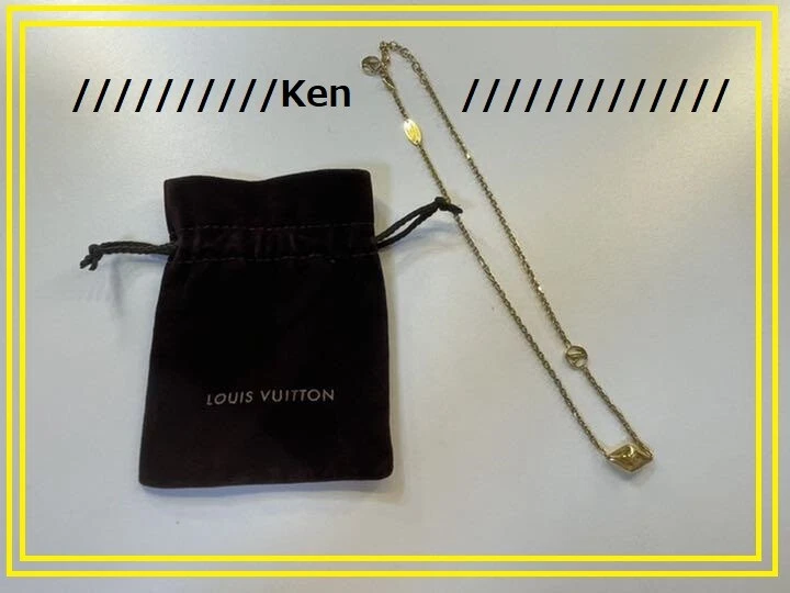 LOUIS VUITTON（LV） Ciondolo Collana LOUIS VUITTON ORIGINALE Choker Martage Oro M00194 L46cm F S LV 73