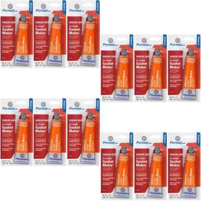 Permatex High-Temp RTV Silicone Gasket Maker 12x3oz  Sensor-Safe (12 INDIVIDUAL)