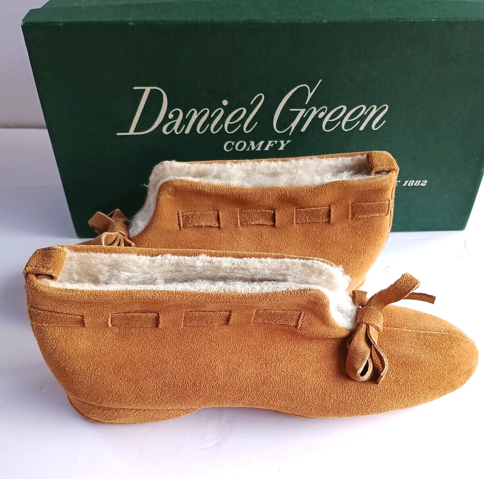 Zapatillas De Colección Daniel Green Shawnee 40651 Gamuza Cuero y Piel ~ Nuevas en Caja ~ Talla 2A65 Foto 2 de 4