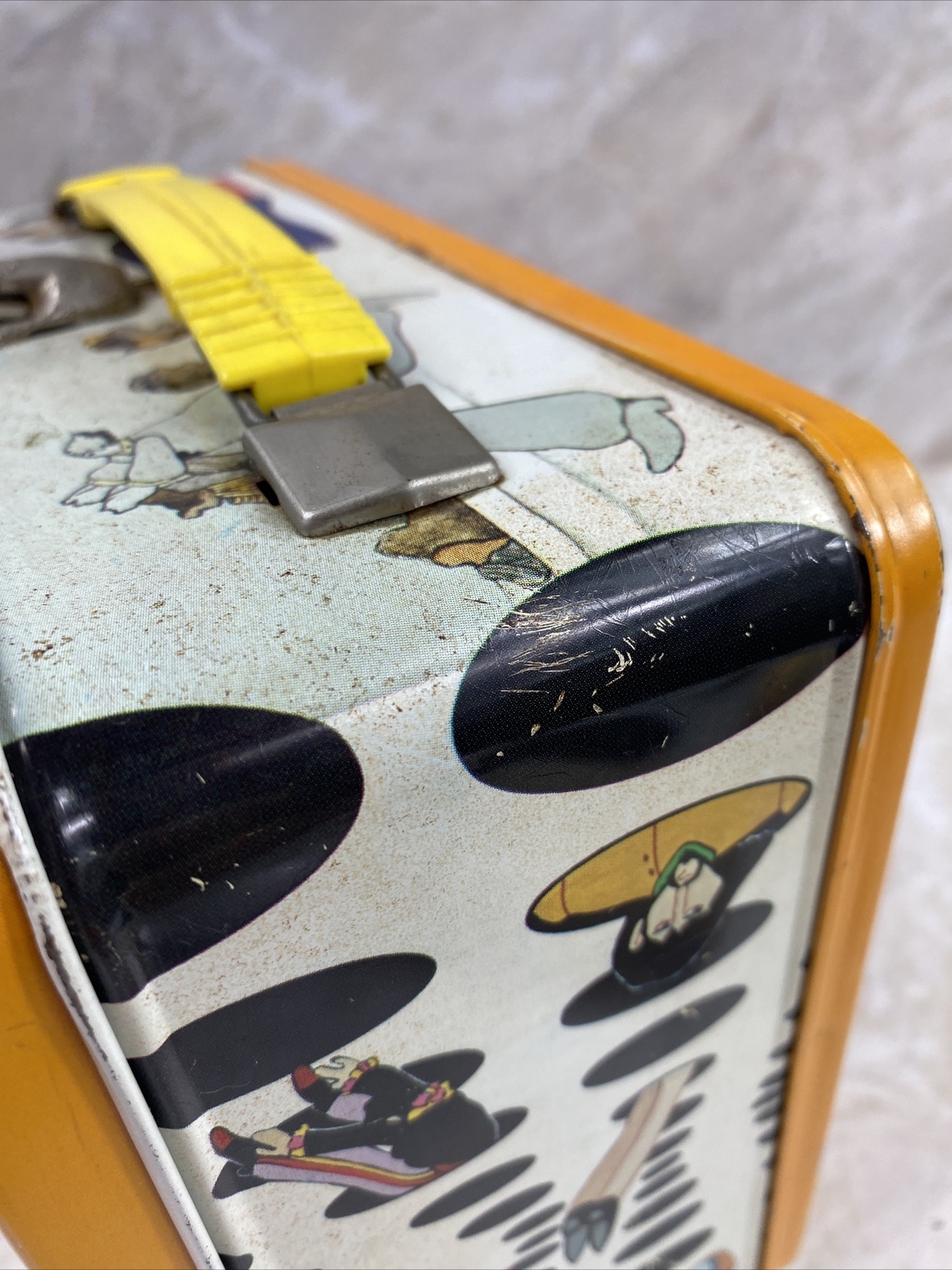 Vintage Metal 1968 Beatles Yellow Submarine Lunch Box No Thermos eBay