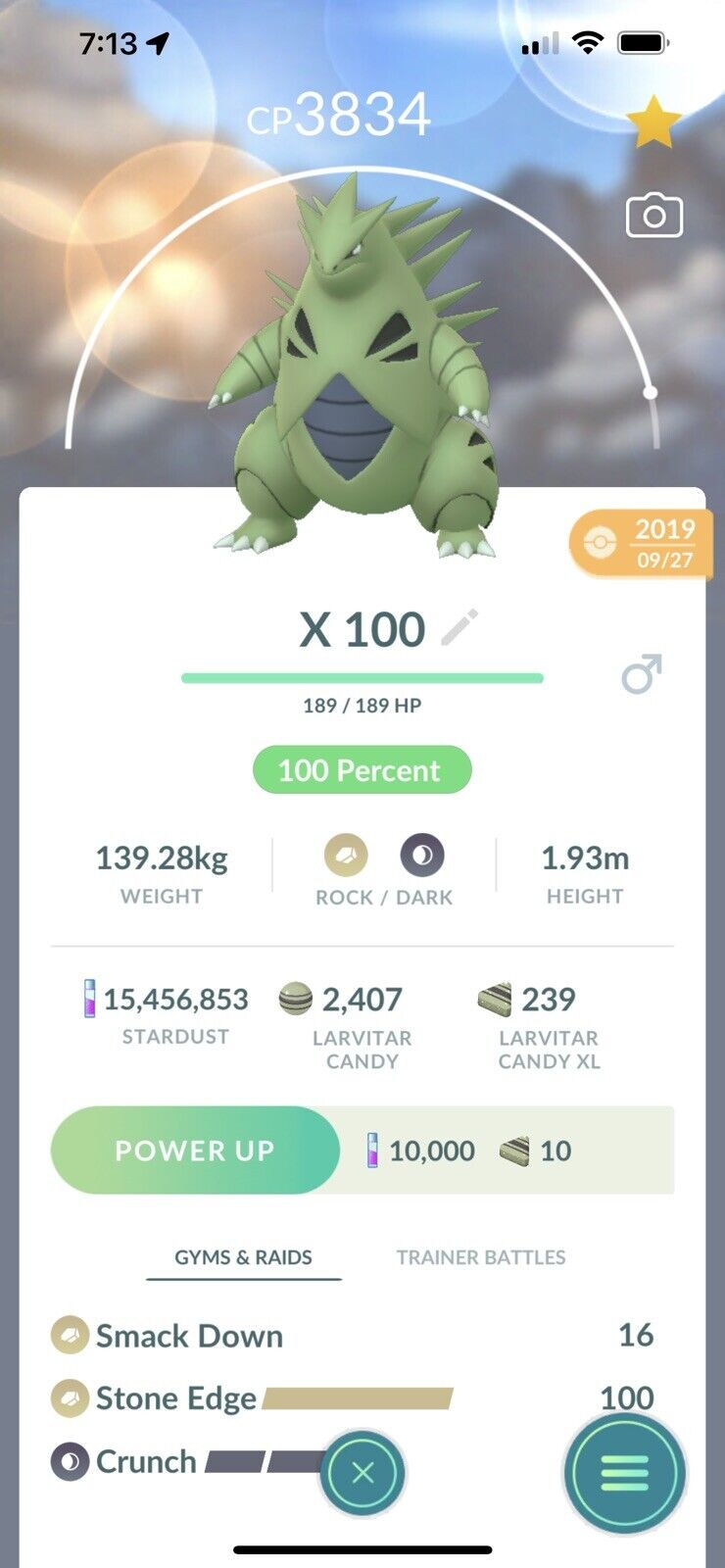 Pokémon Go Palkia Maxed CP Level 40 - Unlock 3 Moveset Master League  PVP-Tra'de