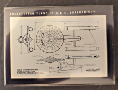 1991 STAR TREK  #251 Engineering Plans Of The U. S. S. Enterprise