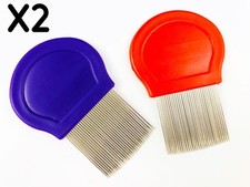 Lice Comb 2X Nit Free Professional Stainless Steel Head Treatment Piojos Peine