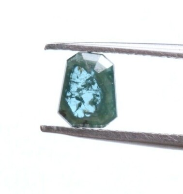 0.67 Cts Shield Shape Rose Cut Loose Diamond, Natural Blue Diamond 7.02mm Z39