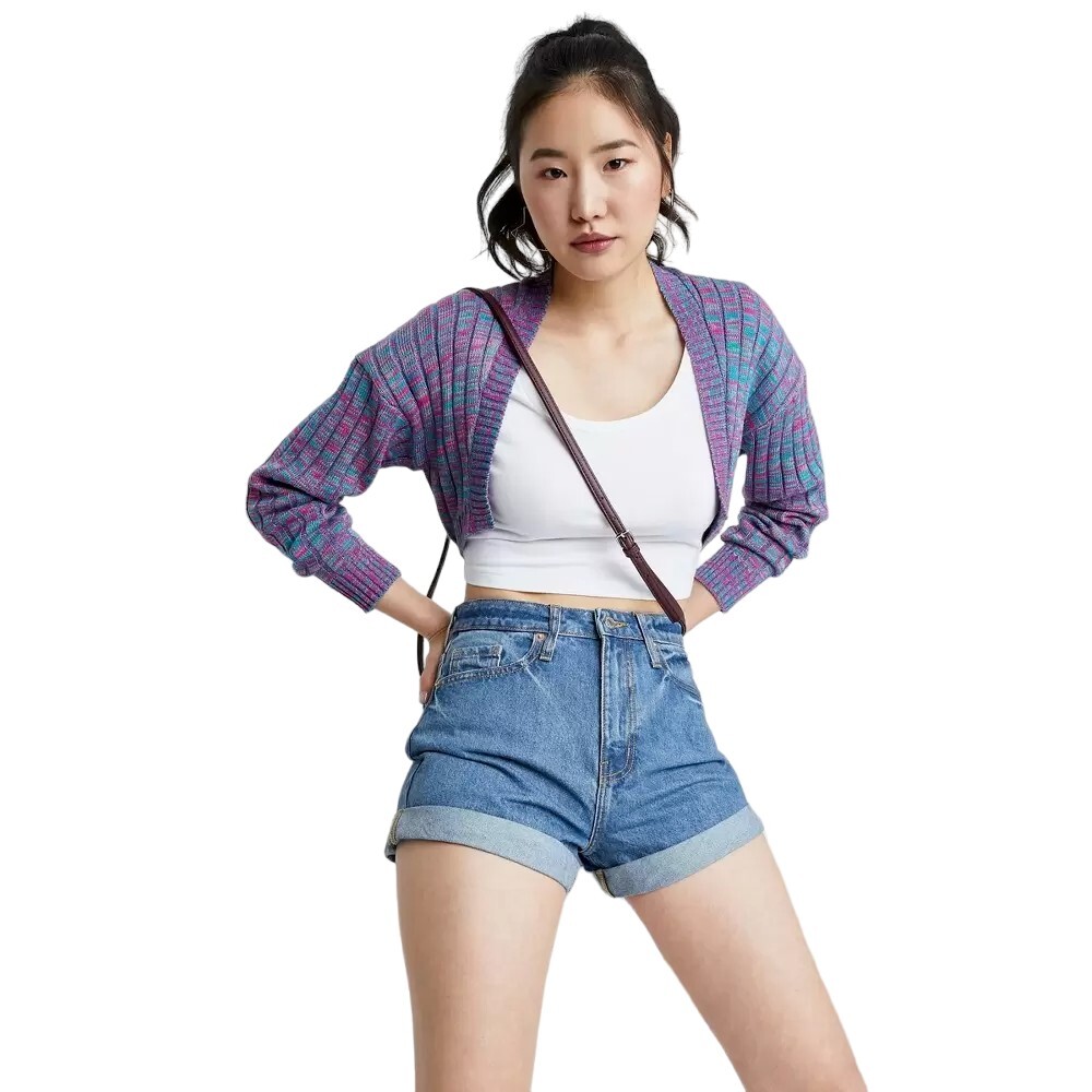 Women's SuperHigh Rise Rolled Cuff Mom Jean Shorts Wild Fable™ size