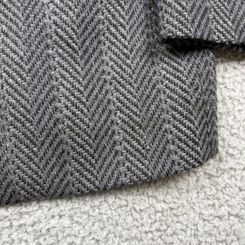 Chaqueta Abrigo Deportivo De Colección Mani Giorgio Armani Blazer Para Hombres 38R Gris Lana Espiga - Imagen 13 de 17