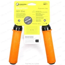 Ergon GD1 Evo Factory Bicycle Grips Lock-On Handlebar MTB Frozen Orange