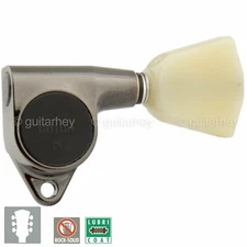 NEW Gotoh SG301-P4N Tuning Keys w/ Keystone Buttons Tuners Set 3x3 - COSMO BLACK