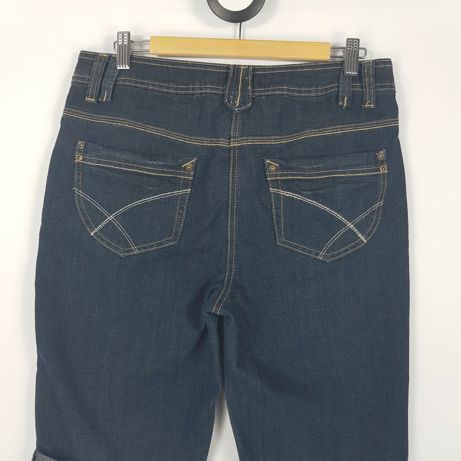Blue Cuffed Hems Straight 