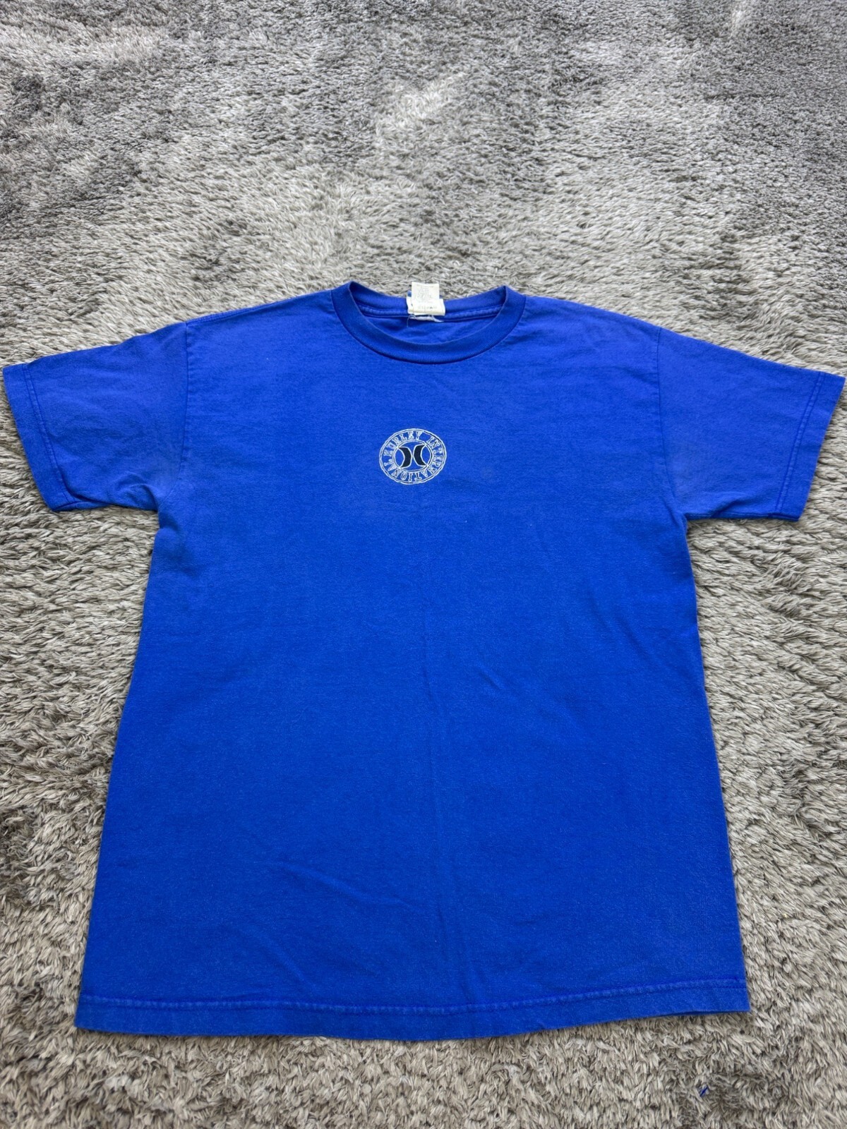 Vtg Hurley Shirt Mens Medium Blue Graphic International Surfing Surf Skate Y2K