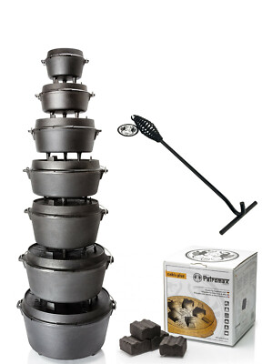 PETROMAX Feuertopf,Dutch Oven Kastenform Gusseisen FT3,FT4,5 FT6,FT9,FT12 