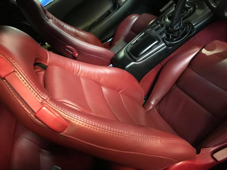 Mazda RX-7 FD-3S 1993-1999 Replacement Leather Seat Covers Maroon