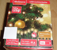 Led Aussen Lichterkette,Batteriebetrieb,50 Led,Warmweiss,Timer,DekokgrüNe Kabel