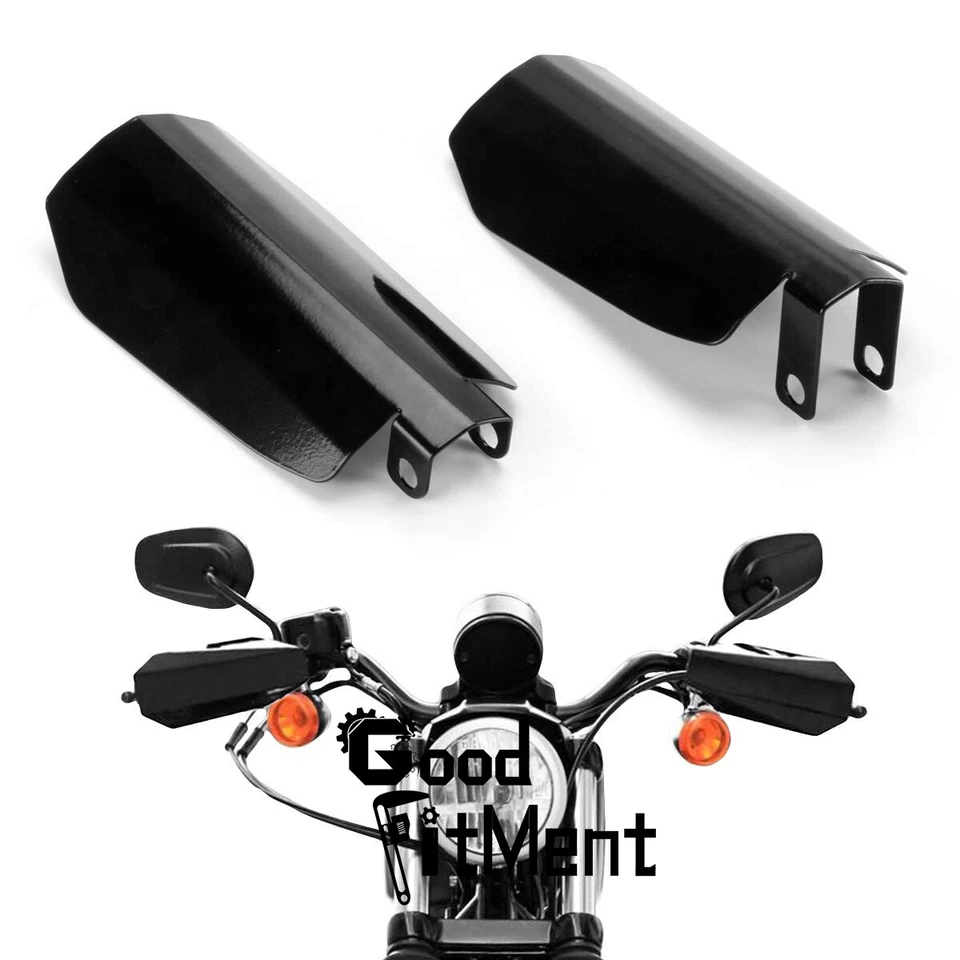 For Harley Road Glide Special Motorcycle Hand Guards Handguards Protector Black - Image 2 of 4