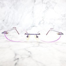 Jim Brady 1291 Eyeglasses Pink Rectangular Rimless Frame 52-18-135