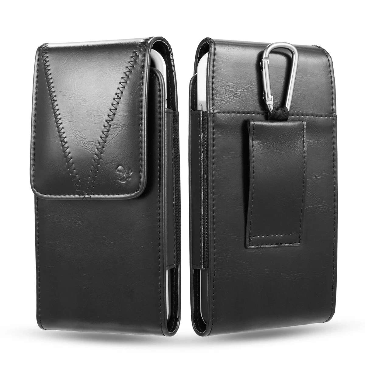 PU Leather Vertical Belt Clip Cell Phone Pouch Case Holster For