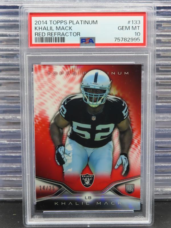 Khalil Mack Topps Platinum #133 Red Refractor