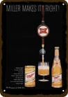 1968 MILLER HIGH LIFE BEER Vintage-Look DECORATIVE REPLICA METAL SIGN