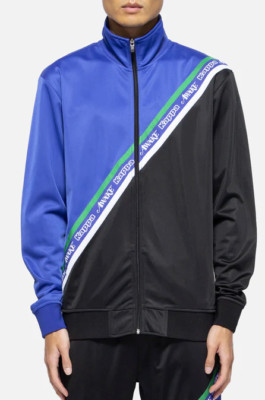Kappa x Awake Track Jacket NY Logo Eldred Men Medium Royal Blue and Black
