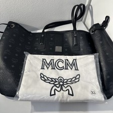 Mcm Products Tote Shopper Large Black Usa Inc Core Mwpaavi01 Msrp $1,550
